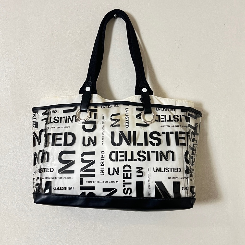 Unlimited Logo Detailed And Detachable Interior PVC Tote. Black - Picture 2 of 15